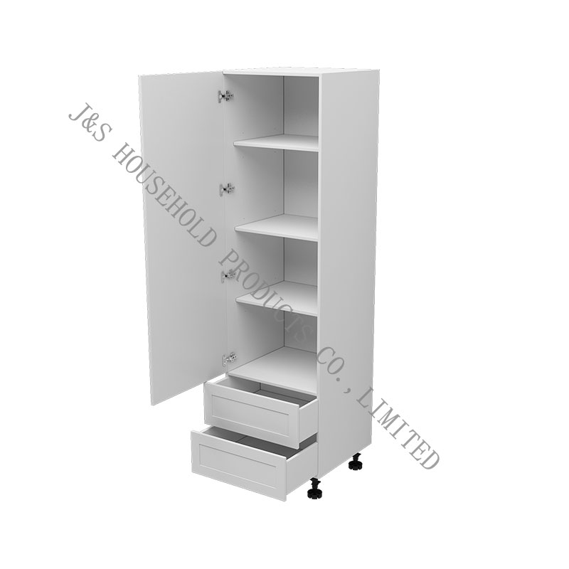 Double Drawers ຍ່າງຢູ່ໃນ pantry ໃນເຮືອນຄົວ Flat Pack