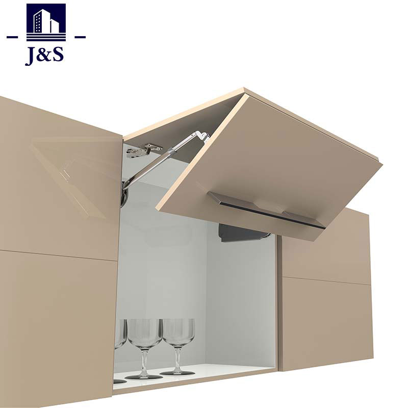 ຮາດແວໃນເຮືອນຄົວ Top Stays Bi-fold Up Systems ສໍາລັບ Wall Cabinet